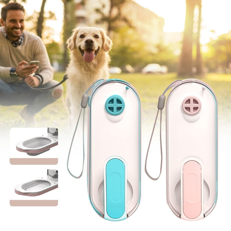 Bouteille d'eau pliable pratique pour voyager facilement avec des animaux de compagnie