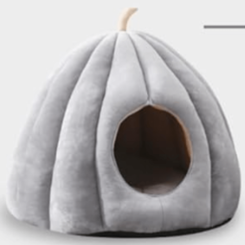 Lit fermé douillet pour chat pour les journées d'hiver chaudes