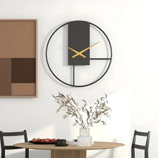 Aurum - Horloge Murale Minimaliste Élégante | Design Silencieux Stylé et Apaisant