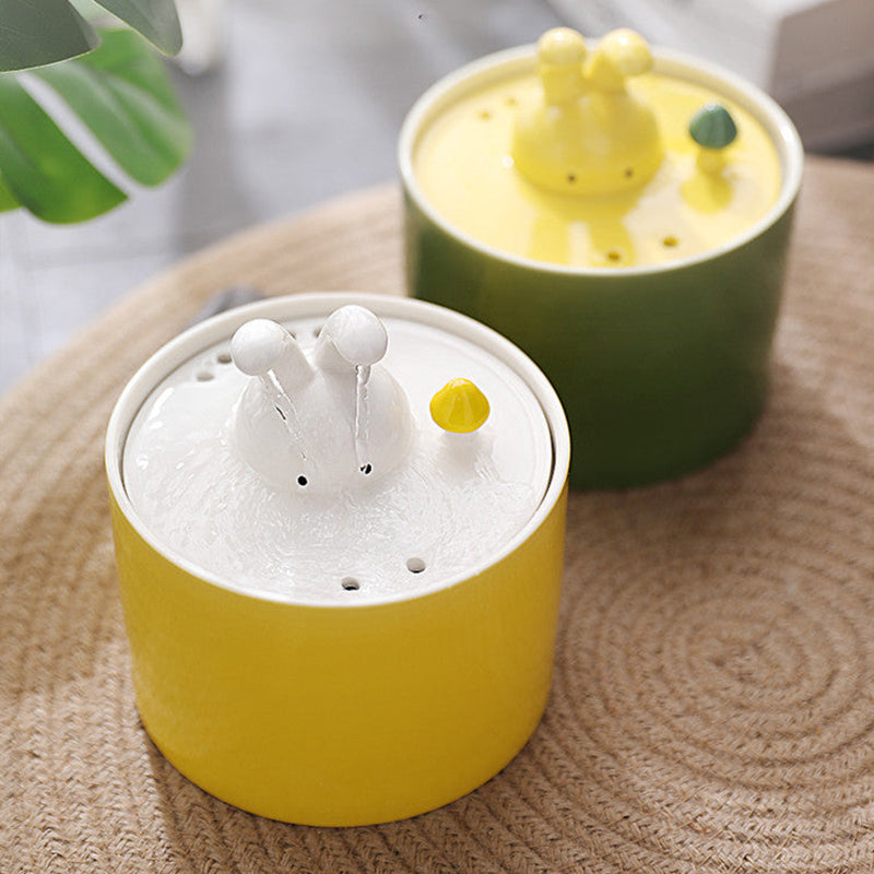 Distributeur d'eau élégant pour un lapin sain et heureux