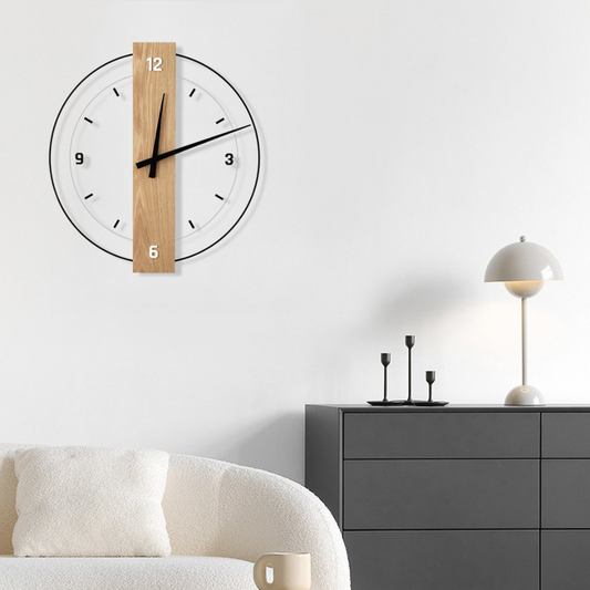 Aurra – Grande horloge murale silencieuse pour une décoration élégante de salon