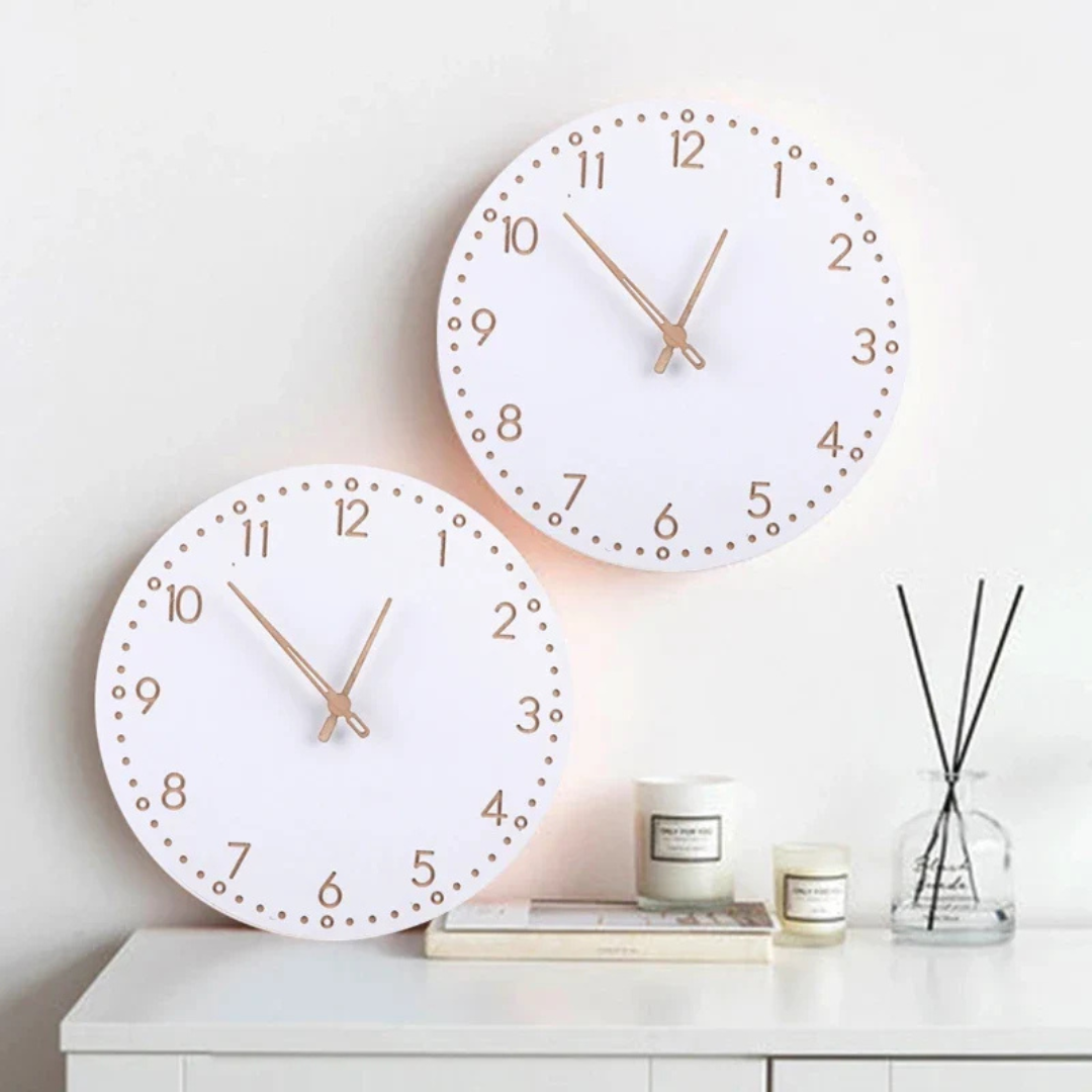 Horix Luxe Horloge Murale en Bois pour un Intérieur Élégant et Naturel