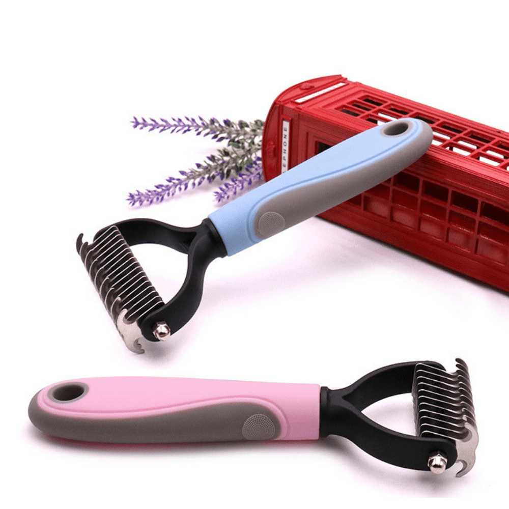 Brosse pour pelage animal avec effet apaisant et élimination efficace des poils