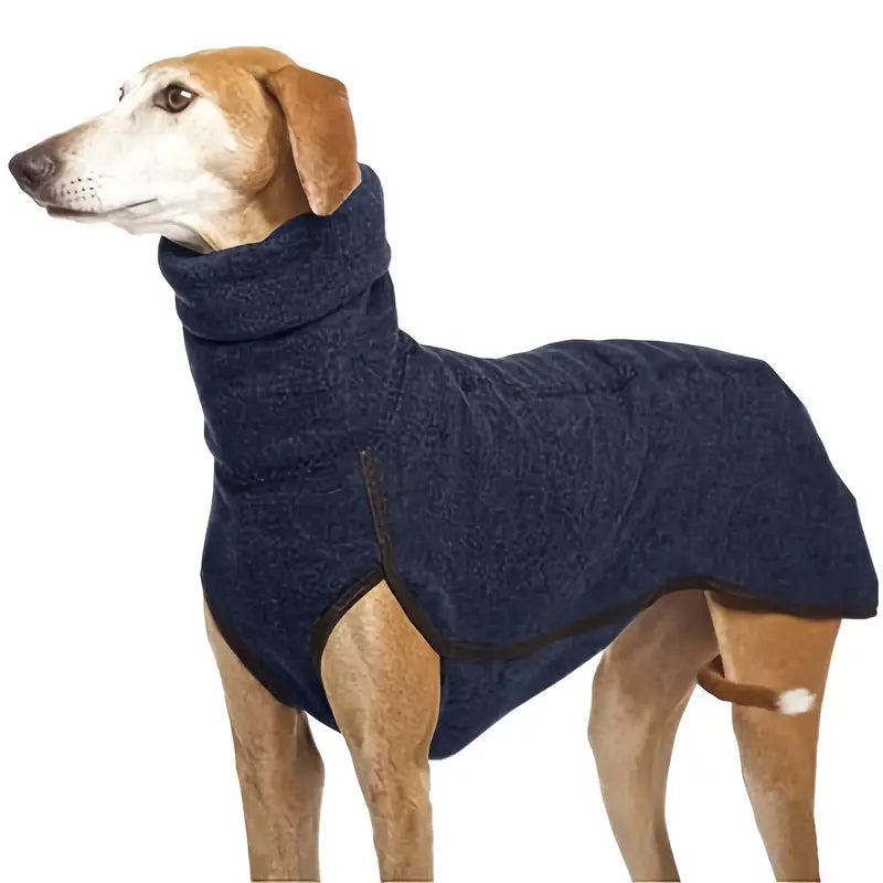 Manteau de luxe pour chien avec col pour plus de chaleur et de style