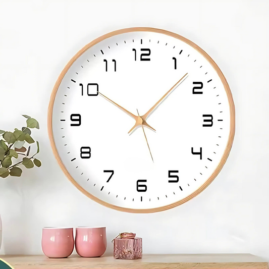 Woodland - Horloge murale en bois élégante pour une décoration intérieure stylée