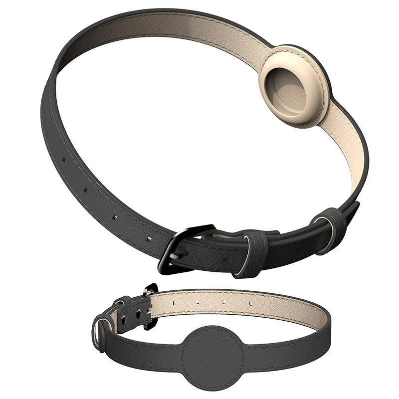 Collier pour chien élégant avec support Airtag intégré pour un suivi optimal
