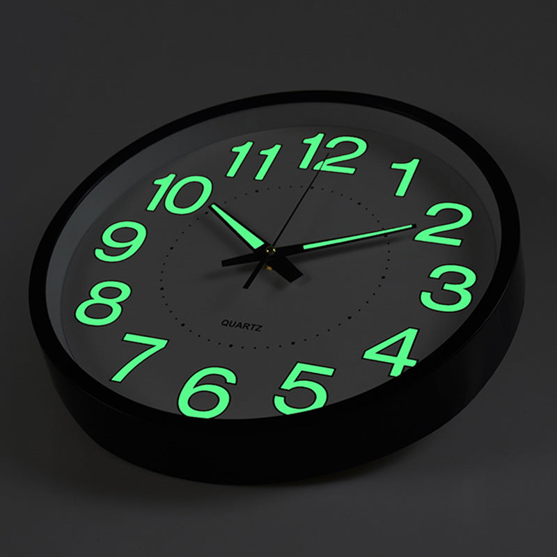 Treviq - Grande horloge murale phosphorescente pour un accent de pièce élégant et pratique