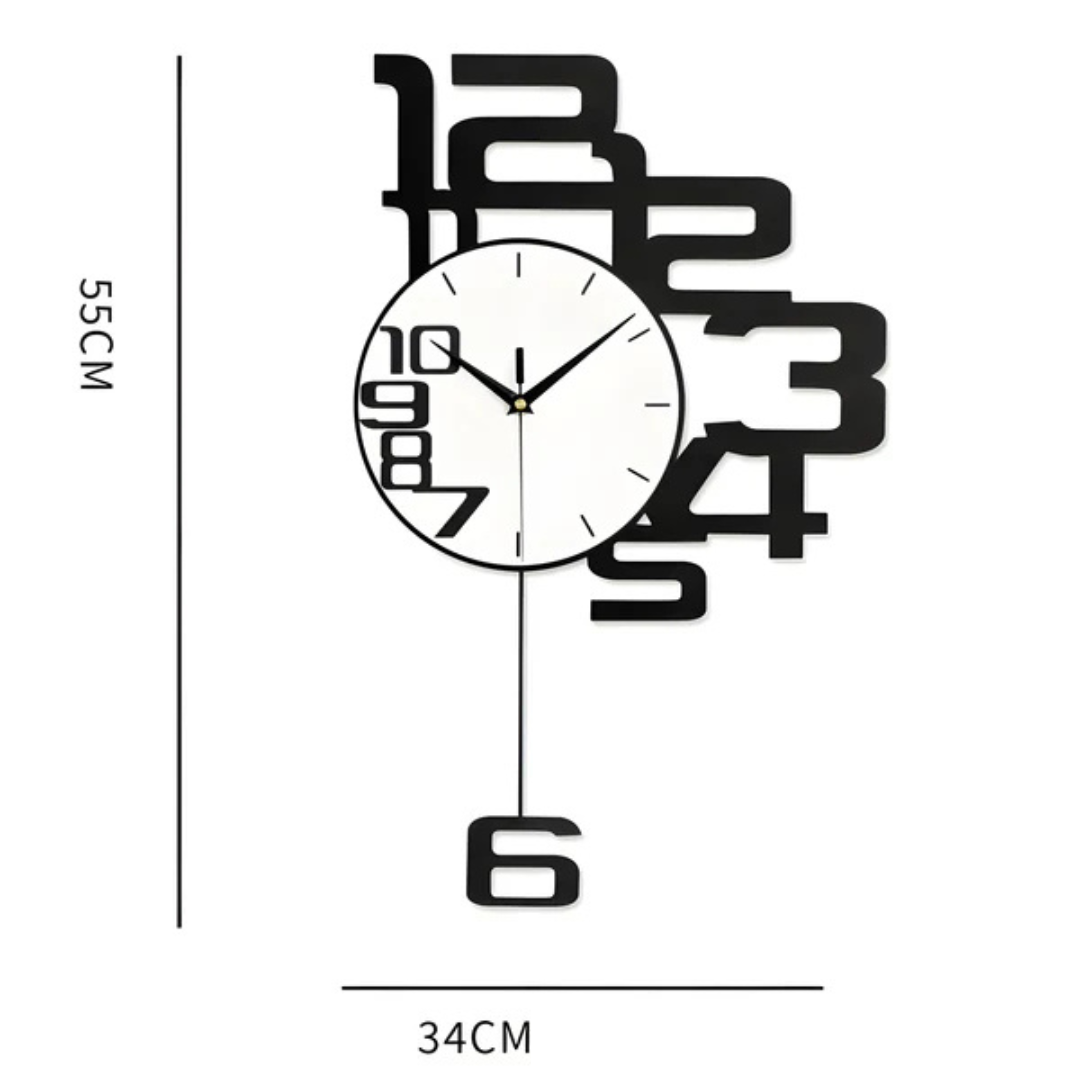 Aevum - Horloge murale silencieuse élégante et moderne pour une maison stylée