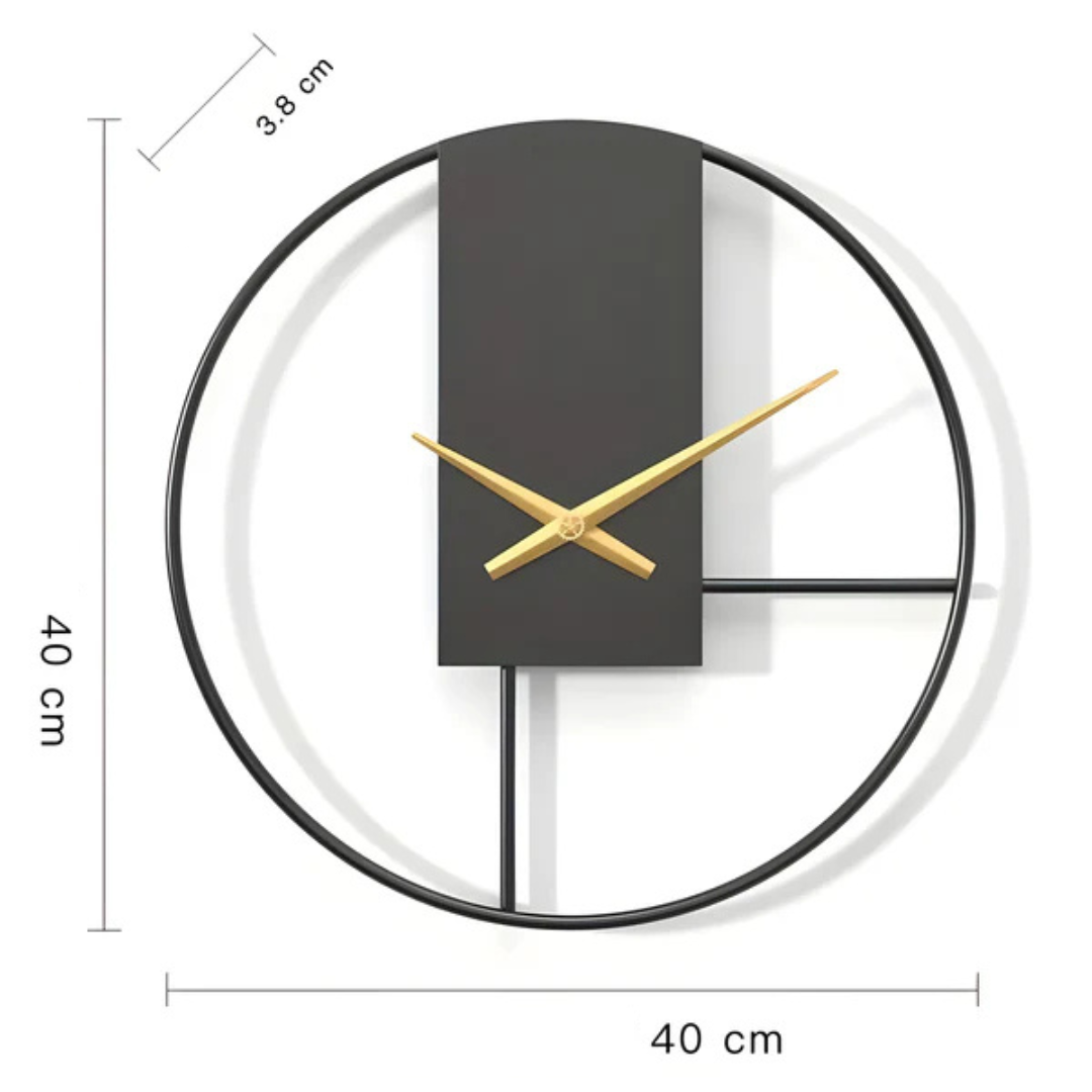 Aurum - Horloge Murale Minimaliste Élégante | Design Silencieux Stylé et Apaisant
