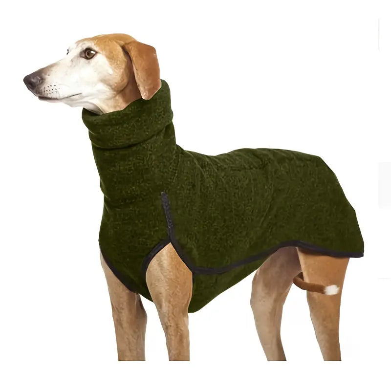 Manteau de luxe pour chien avec col pour plus de chaleur et de style