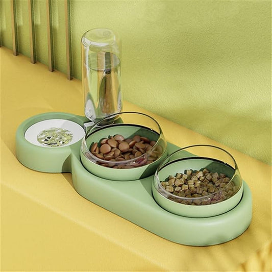 Station d'alimentation innovante 3-en-1 avec bacs pratiques compatibles lave-vaisselle pour plus de facilité