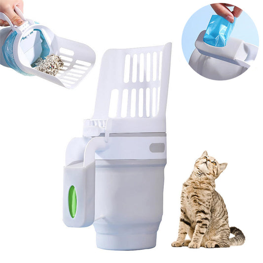 Bac à litière pour chat innovant avec système de gestion des déchets facile