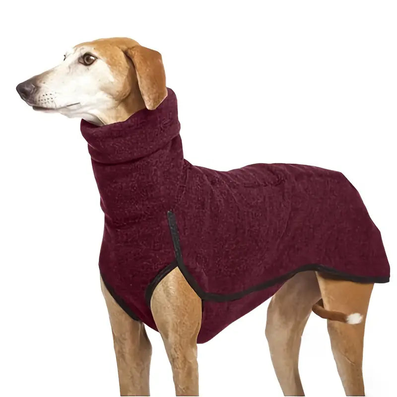 Manteau de luxe pour chien avec col pour plus de chaleur et de style