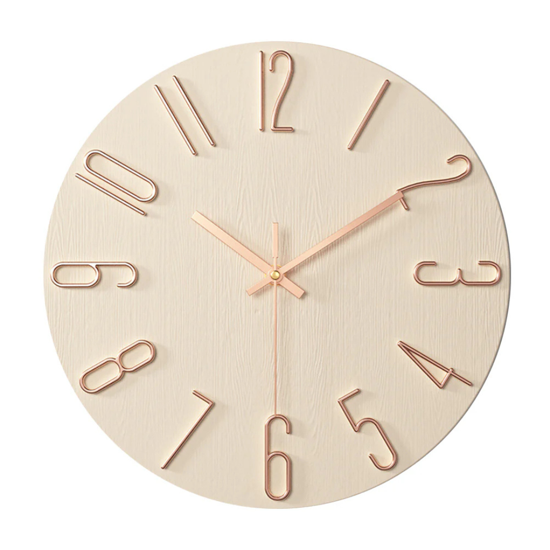 Noble - Horloge murale fine et élégante parfaite pour le salon