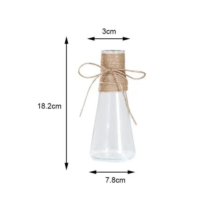 Vase en verre minimaliste - Décoration de table élégante