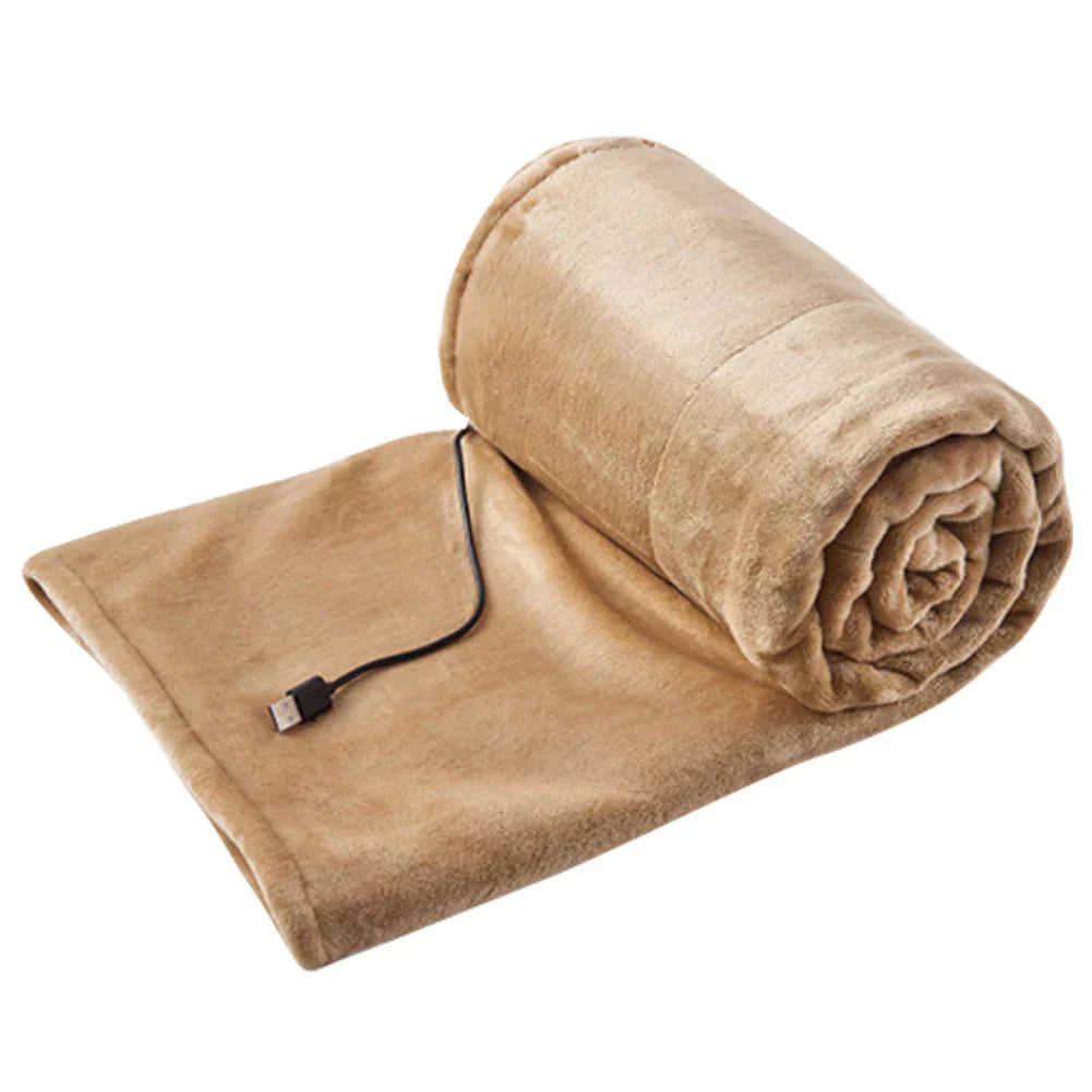 Chaleur douce avec la couverture électrique CozyHeat - Douce, portable et réglable pour un confort ultime avec connexion USB