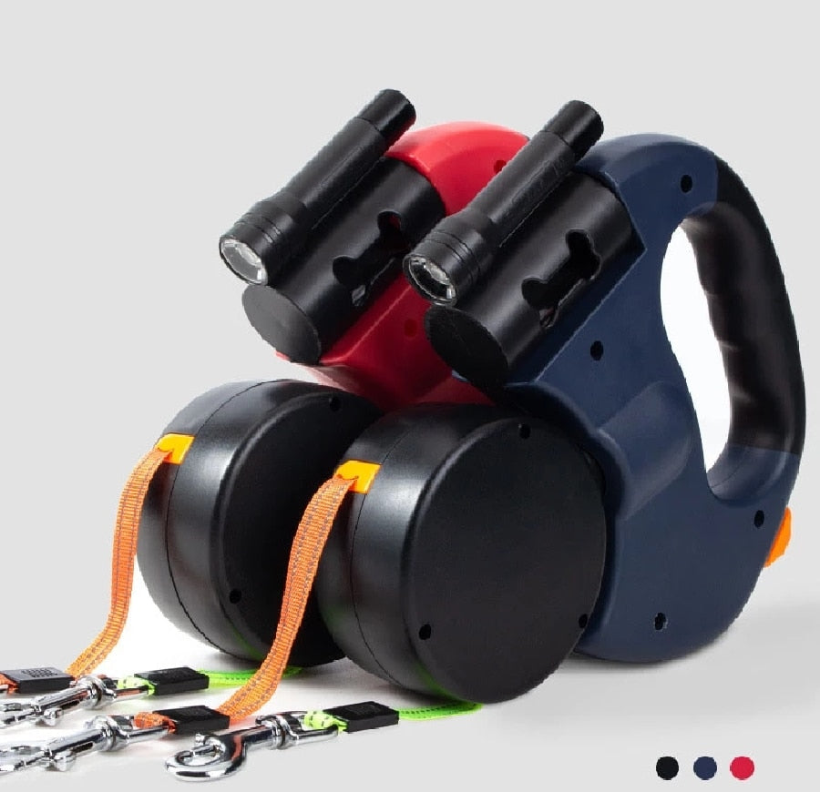 Marche pour chien sans bouton avec double système de contrôle pour une sécurité accrue