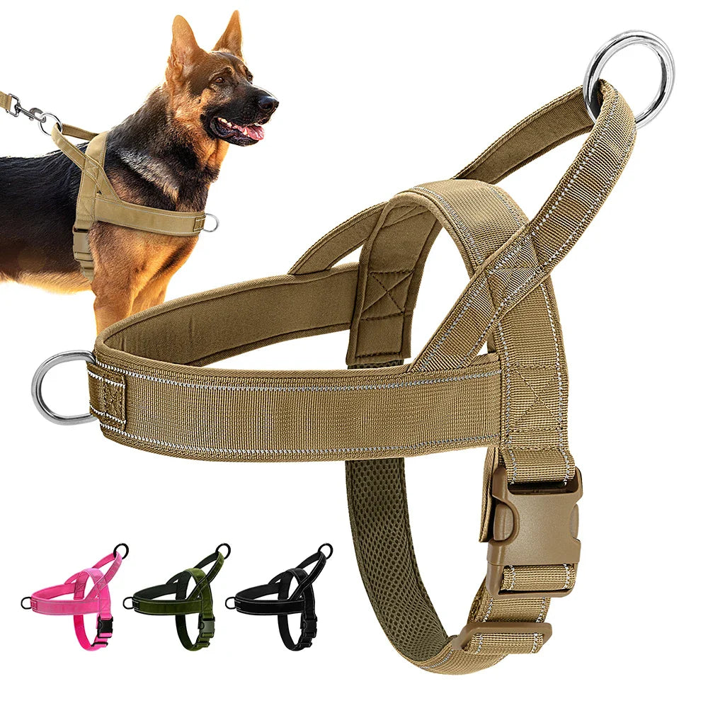 Harnais d'entraînement en nylon confortable pour petits et moyens chiens
