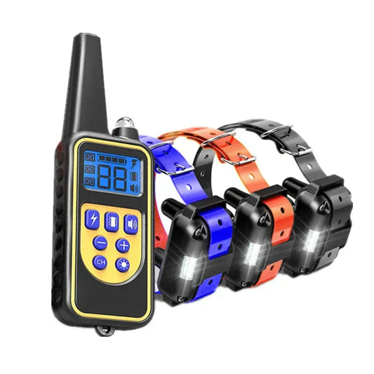 Collier d'entraînement pour chien étanche avec batterie rechargeable – entraînement facile et efficace