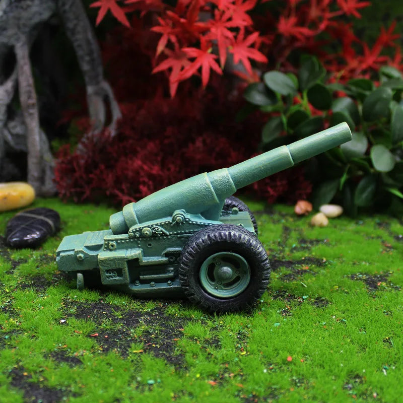 Palladia - Statue de gnome mini en résine en 2 pièces avec canon pour jeu amusant