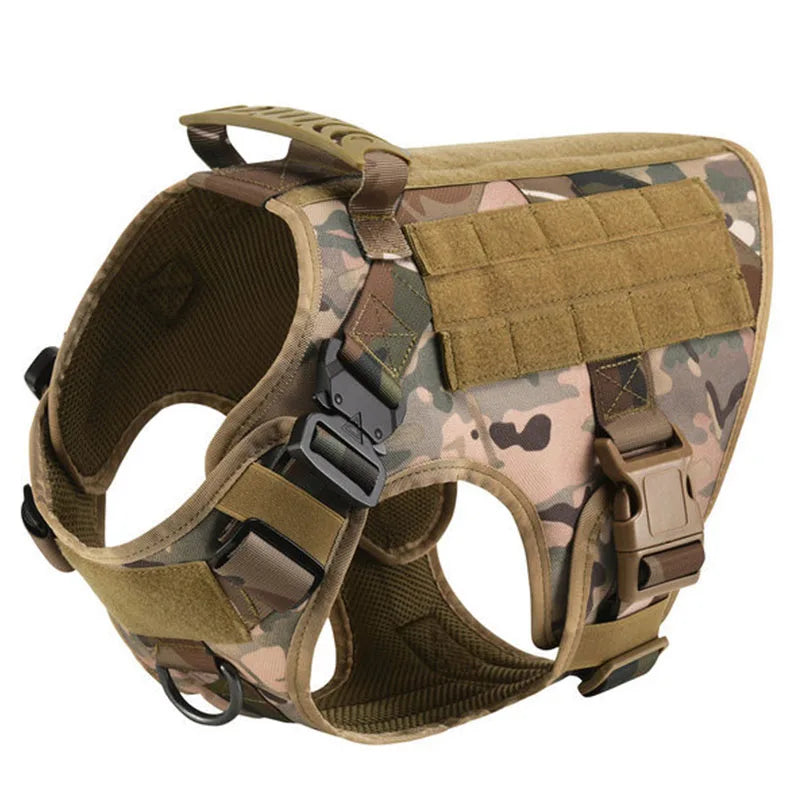 Harnais tactique confortable pour chien avec laisse pour une promenade sûre et élégante