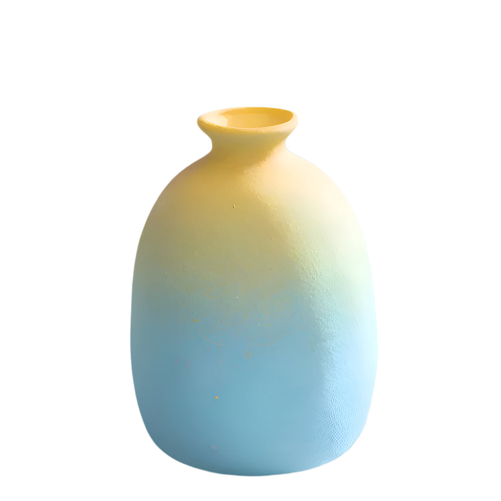 Isandria - Vase en céramique élégant aux couleurs macarons raffinées
