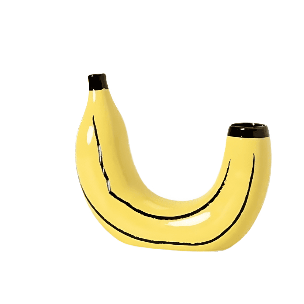 Seralith - Vase décoratif moderne unique en forme de banane pour intérieurs élégants