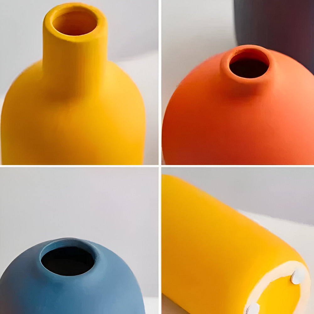 Astraelle - Vase en céramique scandinave élégant au style minimaliste pour une atmosphère moderne