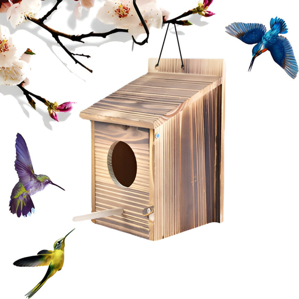 Virella - Nichoir en bois durable et résistant aux intempéries pour votre jardin
