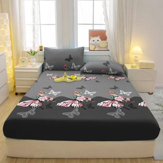 Jeté de lit gris chic – Plaid décoratif luxueux pour une chambre élégante