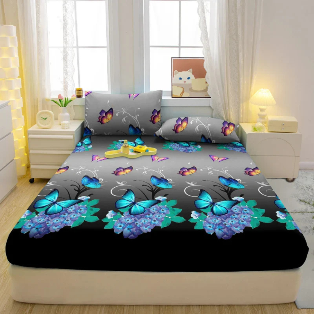 Jeté de lit gris chic – Plaid décoratif luxueux pour une chambre élégante