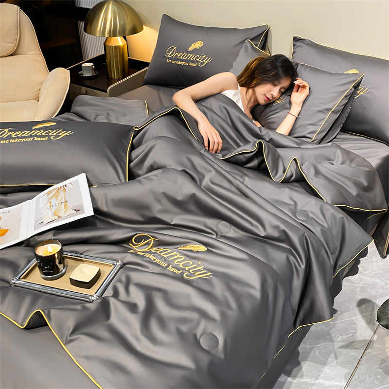 Couette ultra-légère respirante avec température réglable pour une nuit de sommeil parfaite