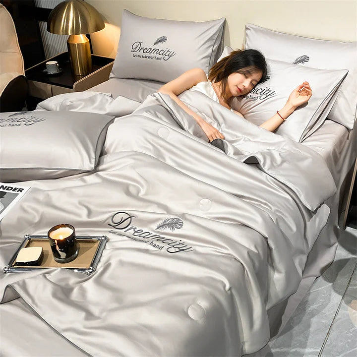 Couette ultra-légère respirante avec température réglable pour une nuit de sommeil parfaite