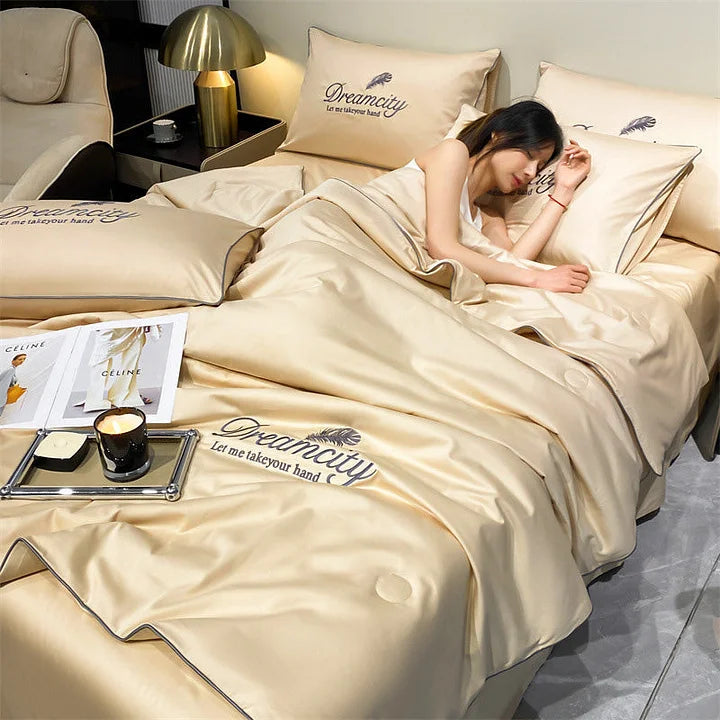 Couette ultra-légère respirante avec température réglable pour une nuit de sommeil parfaite