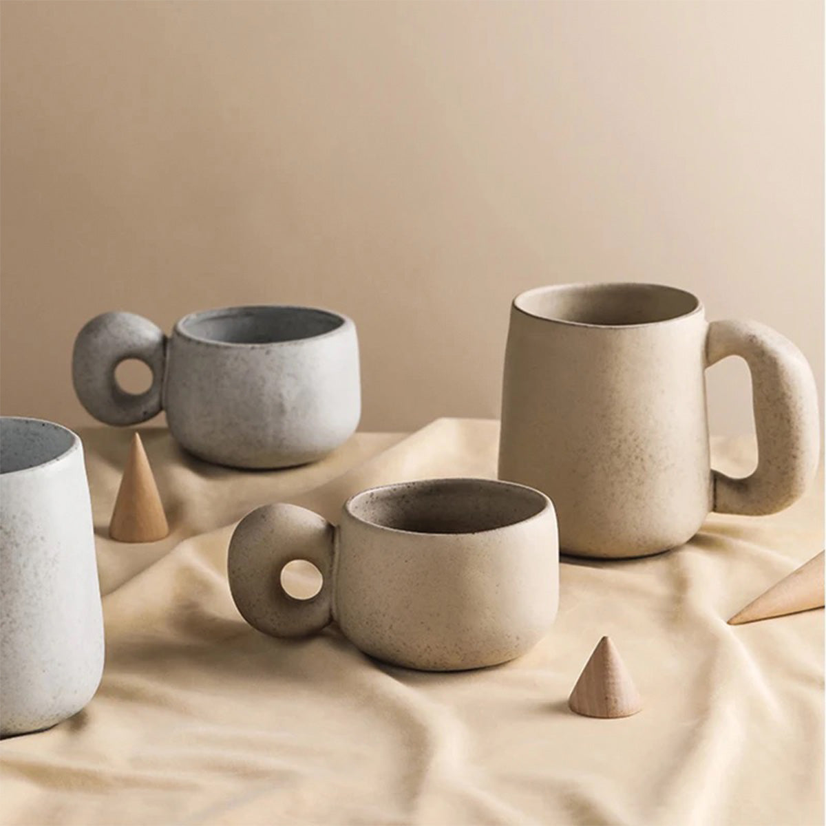 LouvStone - Tasses en pierre authentiques | Vaisselle artisanale en céramique faite à la main