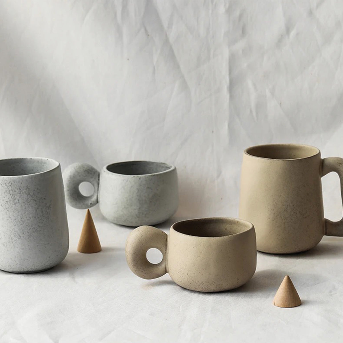 LouvStone - Tasses en pierre authentiques | Vaisselle artisanale en céramique faite à la main