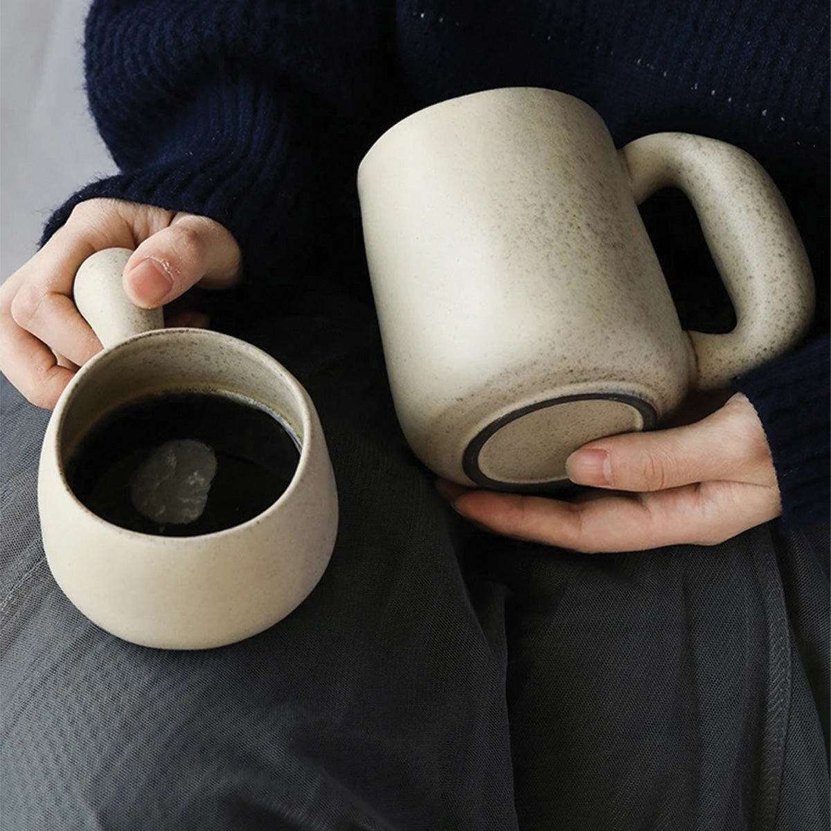 LouvStone - Tasses en pierre authentiques | Vaisselle artisanale en céramique faite à la main