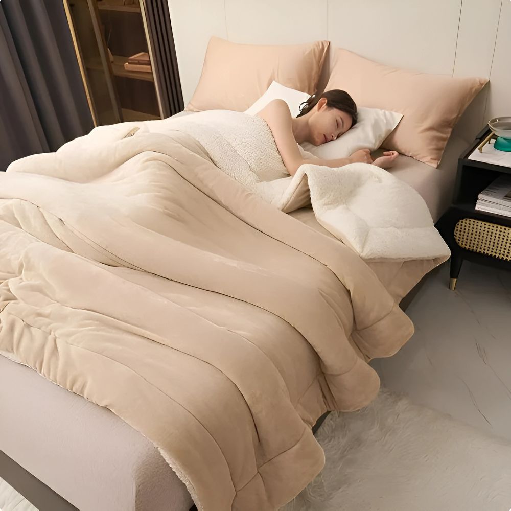 Couverture en polaire luxueuse - Plaid doux et chaud pour un confort ultime dans le salon et la chambre à coucher