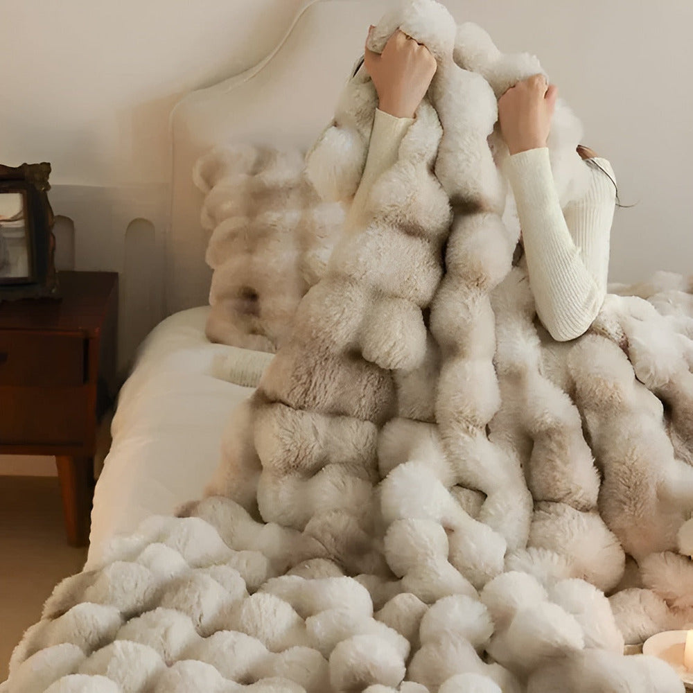 Couverture en polaire douillette et moelleuse – Super douce, chaude et élégante pour un confort supplémentaire