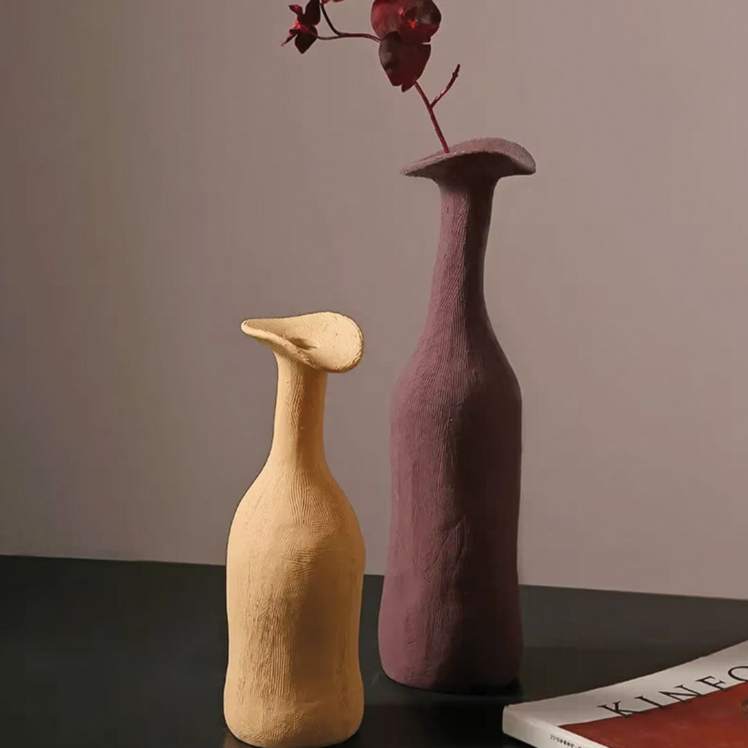 Vase en céramique moderne Morandi – Élément décoratif chic et élégant