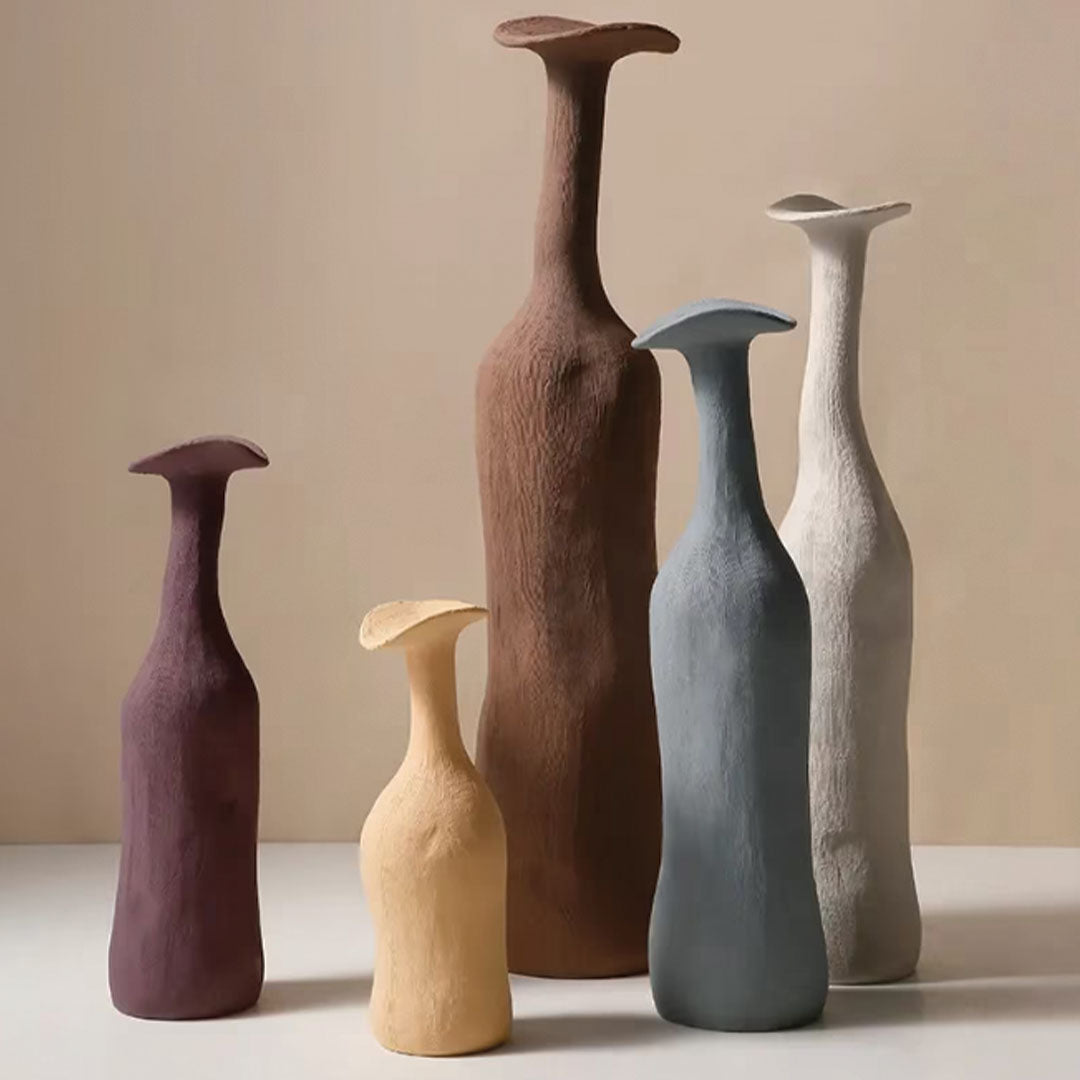 Vase en céramique moderne Morandi – Élément décoratif chic et élégant
