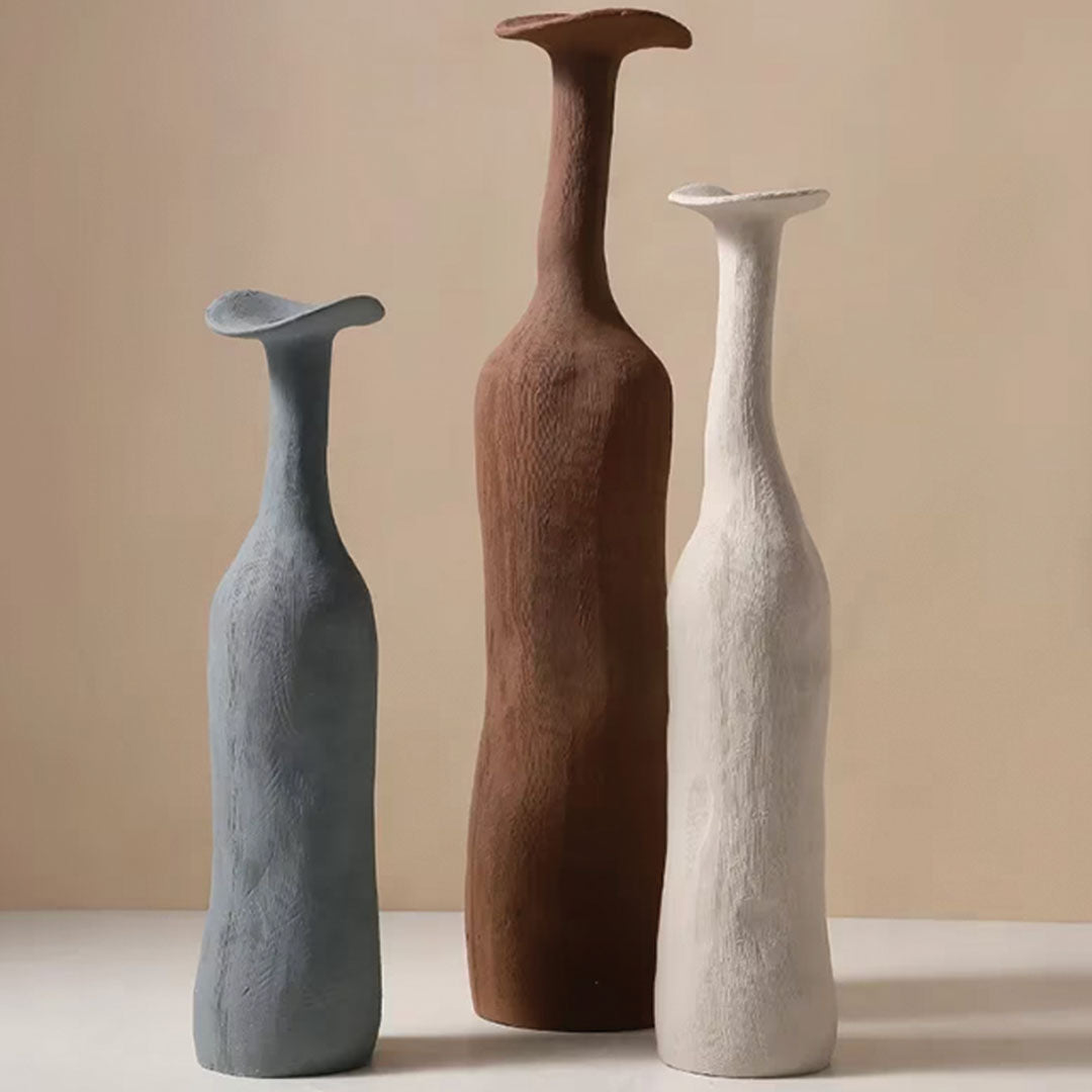 Vase en céramique moderne Morandi – Élément décoratif chic et élégant
