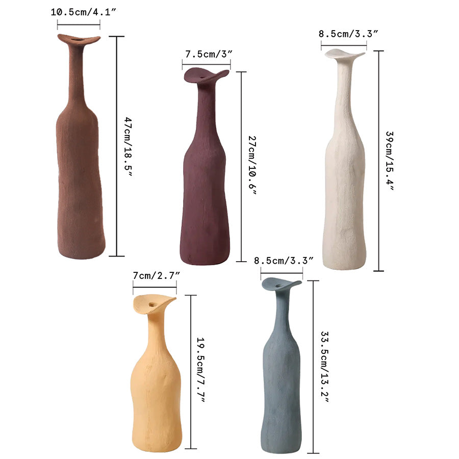 Vase en céramique moderne Morandi – Élément décoratif chic et élégant