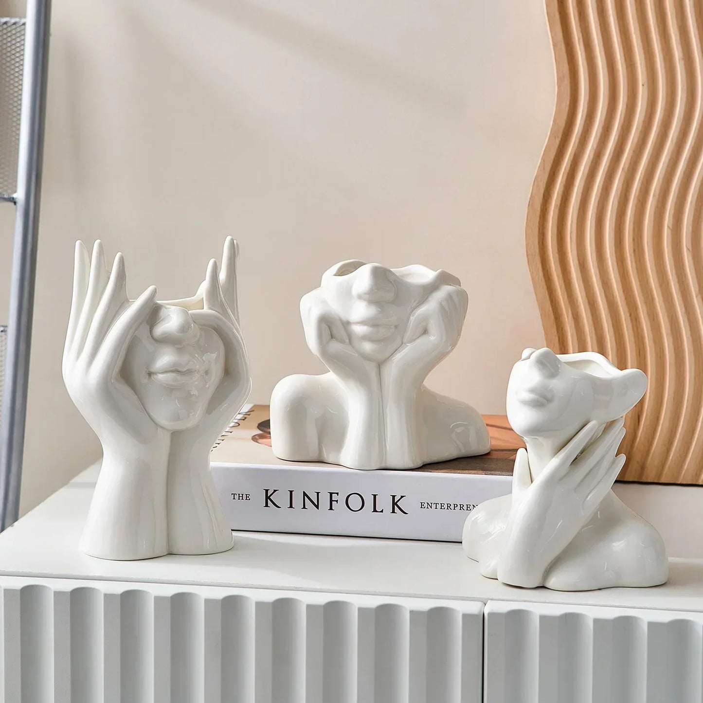 Vases en céramique uniques et modernes