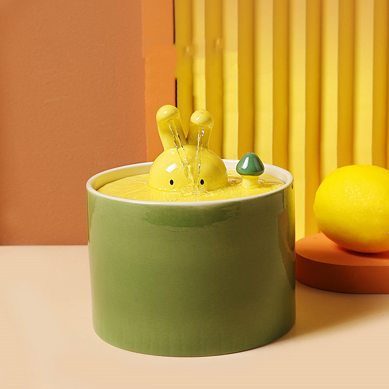 Distributeur d'eau élégant pour un lapin sain et heureux