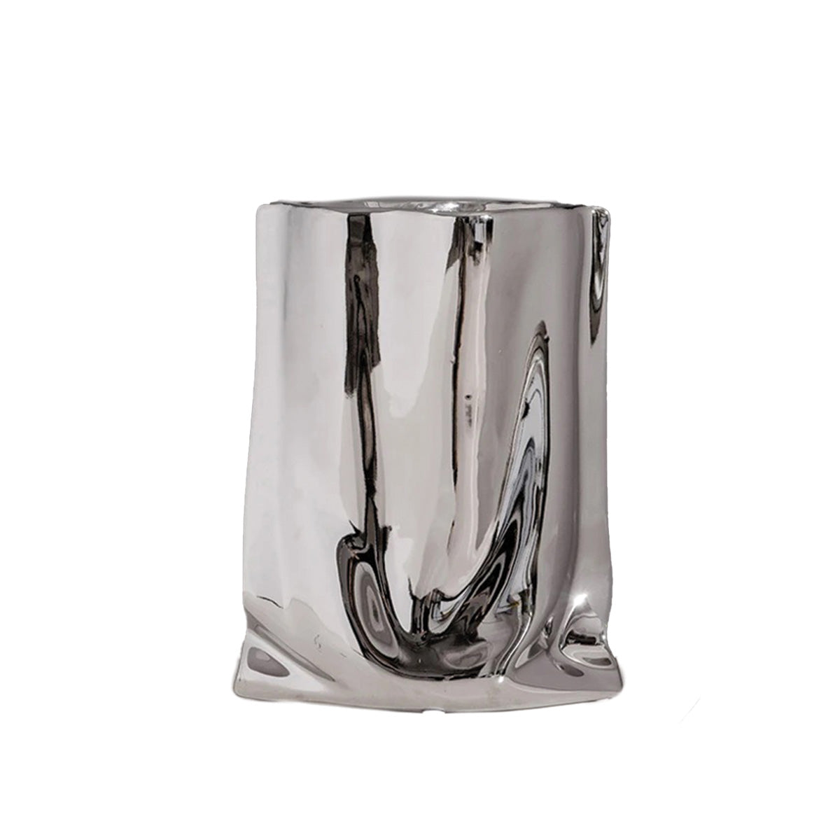 Vase à fleurs plissé élégant | Décoration contemporaine parfaite pour toutes vos pièces