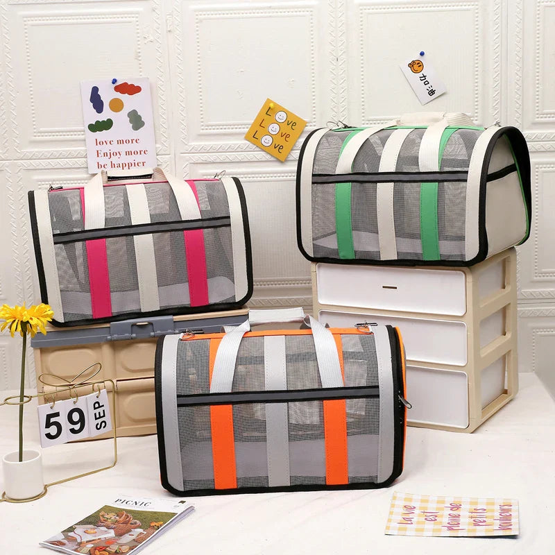 Sac à main pliable de luxe pour le transport facile et élégant des animaux de compagnie