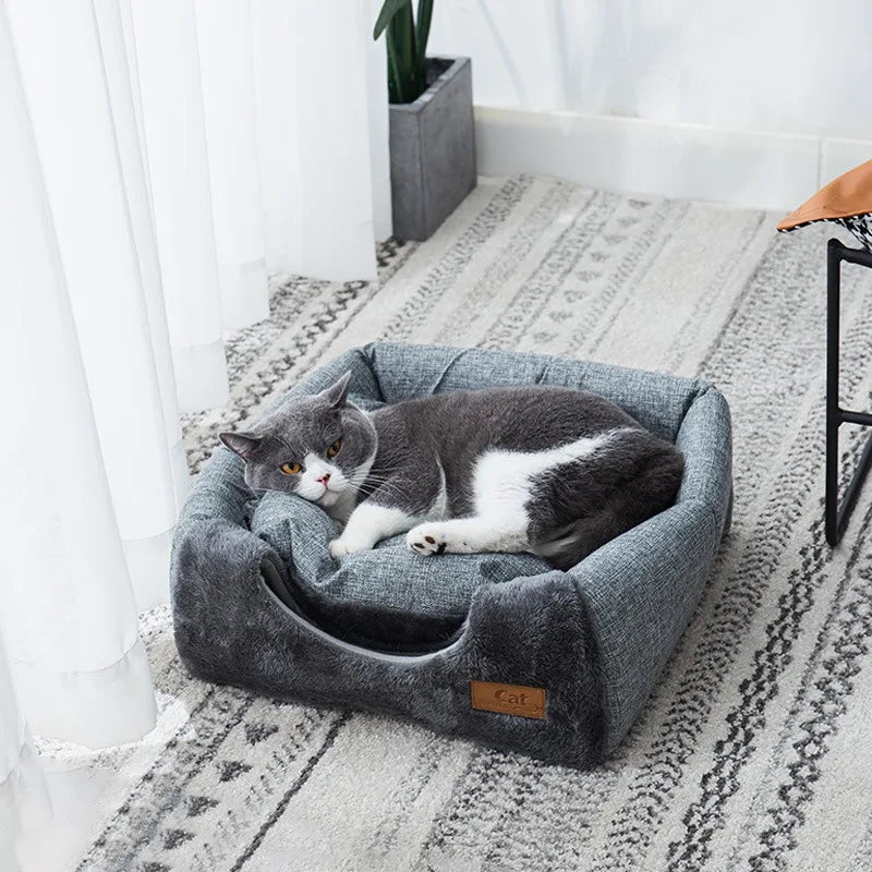 Maison fermée de luxe pour chat pour une chaleur, un confort et une sécurité ultimes