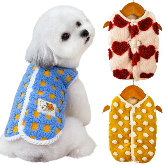 Manteau en polaire de confort luxe pour bouledogue français et chihuahua pour une protection chaude