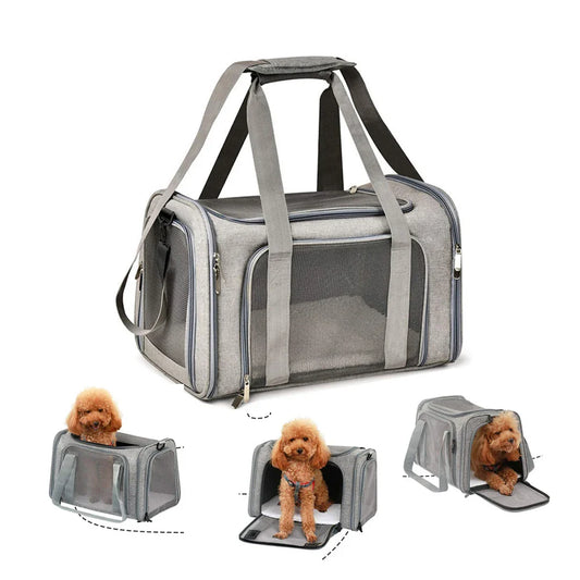 Sac de transport latéral doux confortable et sûr pour chiens
